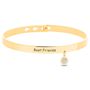 Bangle Radiance Acciaio Dorato Cristallo