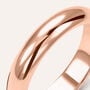 Fede Classica Leggera 4 mm Oro Rosa