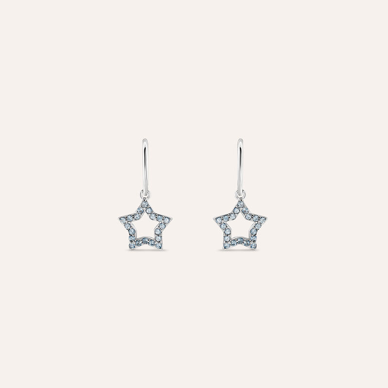 Orecchini A Cerchio Silver Rainbow Argento Rodiato Cubic Zirconia - Orecchini a Cerchio Donna | Stroili