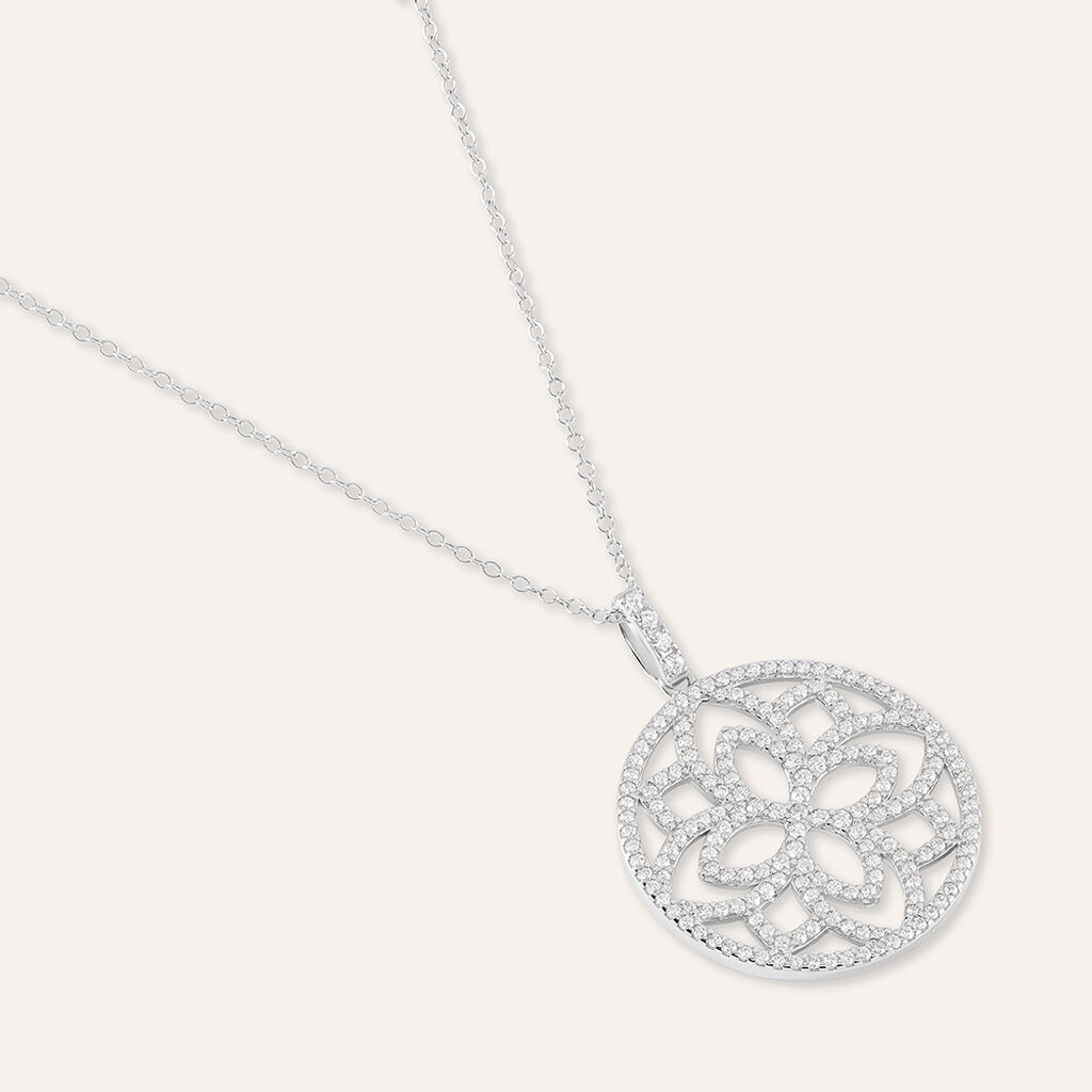 Collana Silver Shine Argento Rodiato Cubic Zirconia