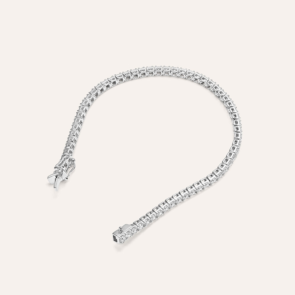 Bracciale Tennis Claire Oro Bianco Cubic Zirconia