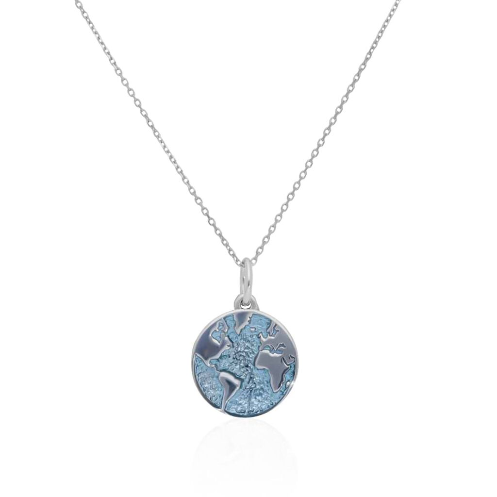 Charm in argento rodiato con simbolo mondo - Charms Donna | Stroili
