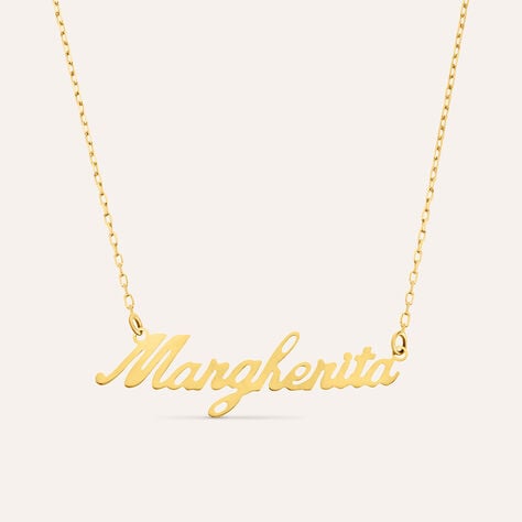 Collana Margherita Gold Names Oro Giallo - Collane Unisex | Stroili
