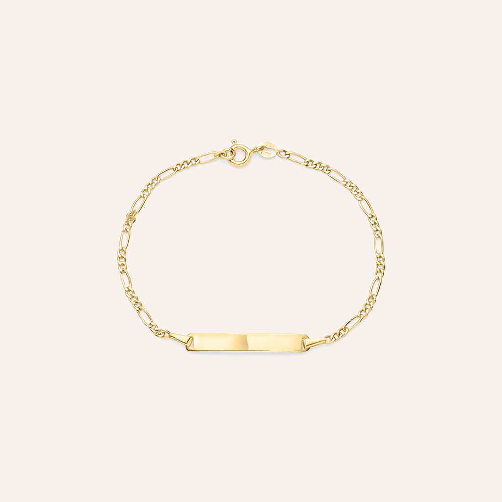 Bracciale Con Targhetta Holy Oro Giallo