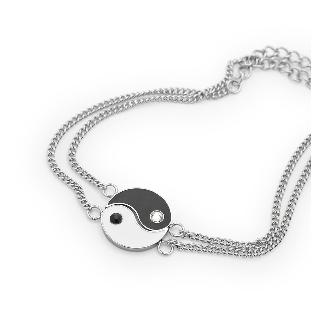 Bracciale Man Code Acciaio Cristallo - Bracciali Love Unisex | Stroili
