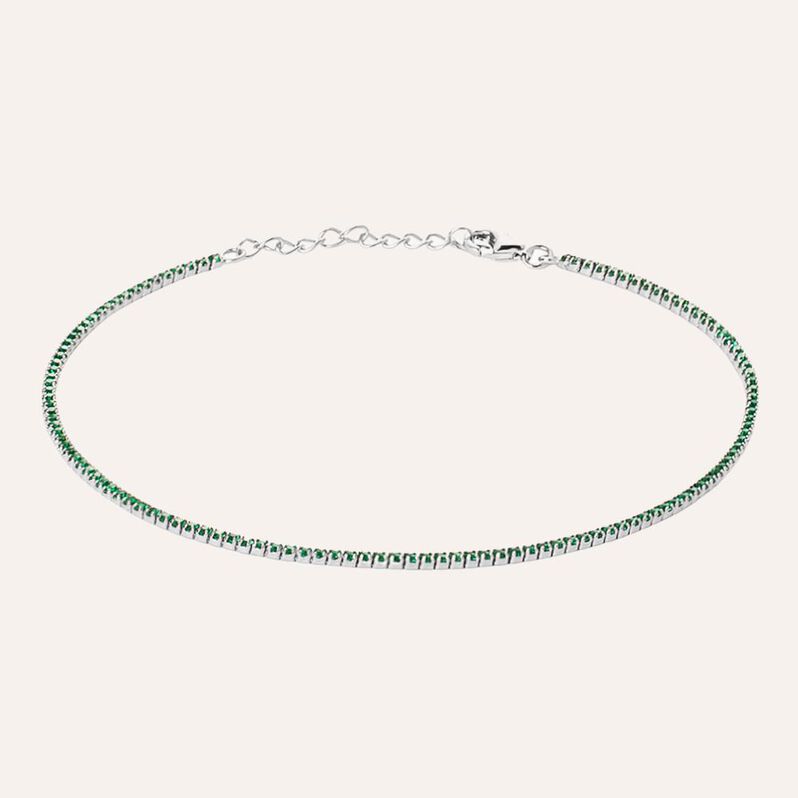 Cavigliera Silver Rainbow Argento Rodiato Cubic Zirconia - Cavigliere Donna | Stroili