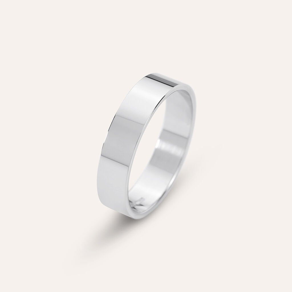 Anello Fascia Gentleman Argento Rodiato - Anelli con Incisione Uomo | Stroili