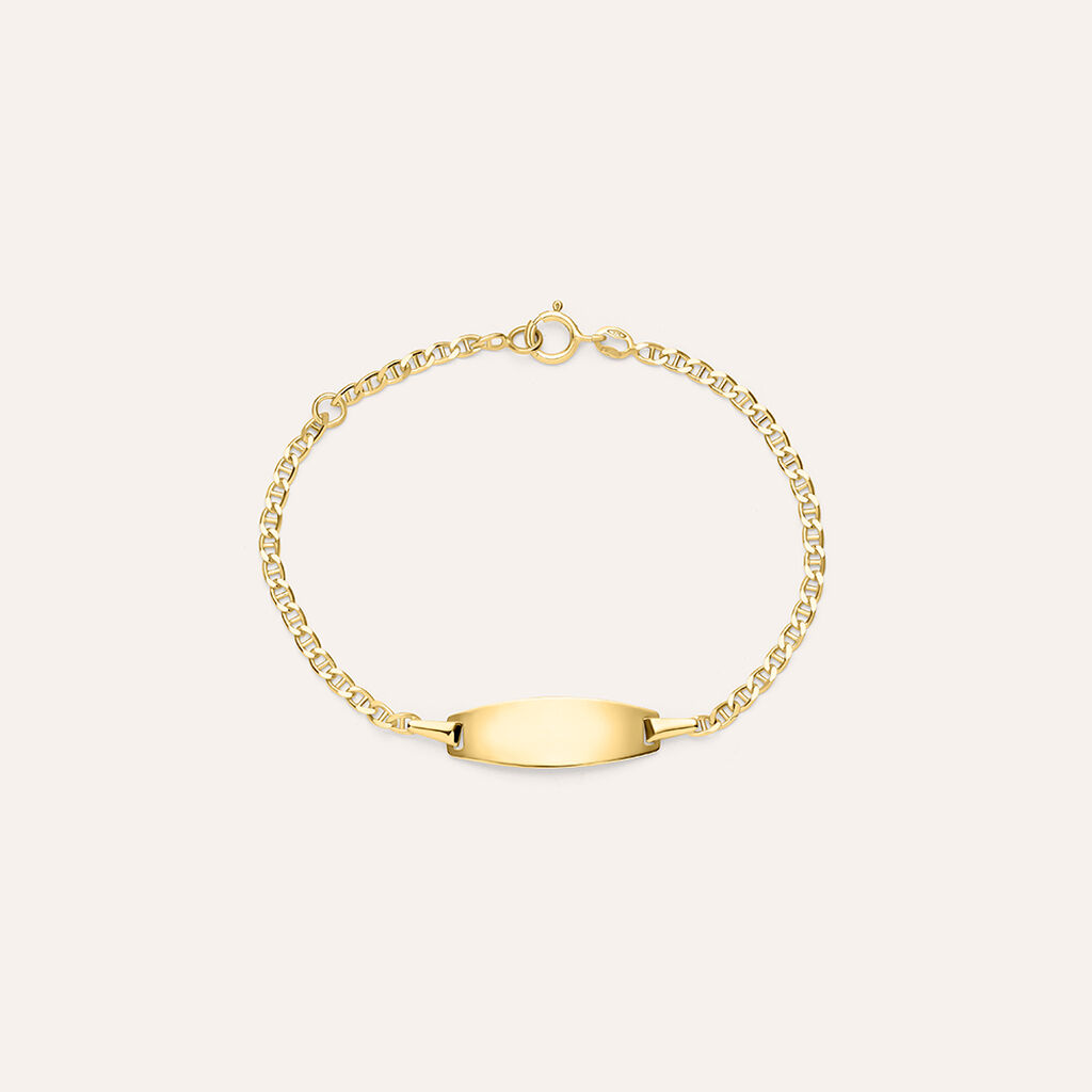 Bracciale Con Targhetta Holy Oro Giallo