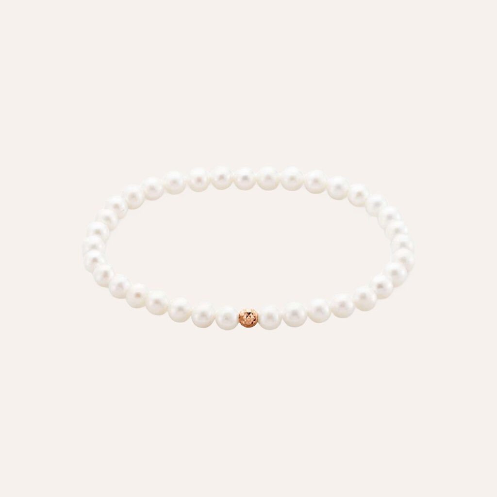 Bracciale Gabrielle Oro Rosa Perla D'Acqua Dolce
