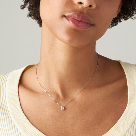 Collana Punto Luce Diamade Oro Bianco Diamante Lab-Grown - Collane Punto Luce Donna | Stroili