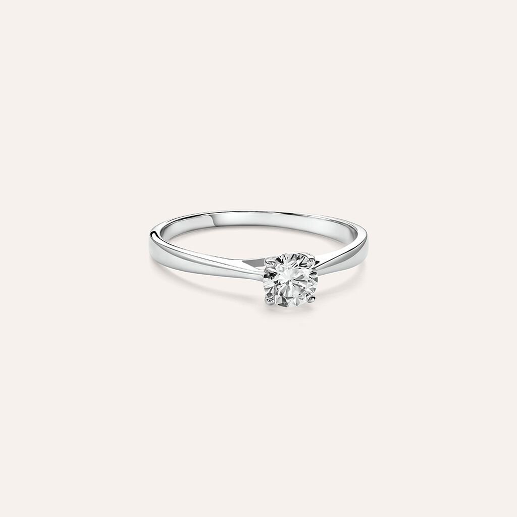 Anello Solitario Diamade Oro Bianco Diamante Lab-Grown - Anelli con Pietre Donna | Stroili
