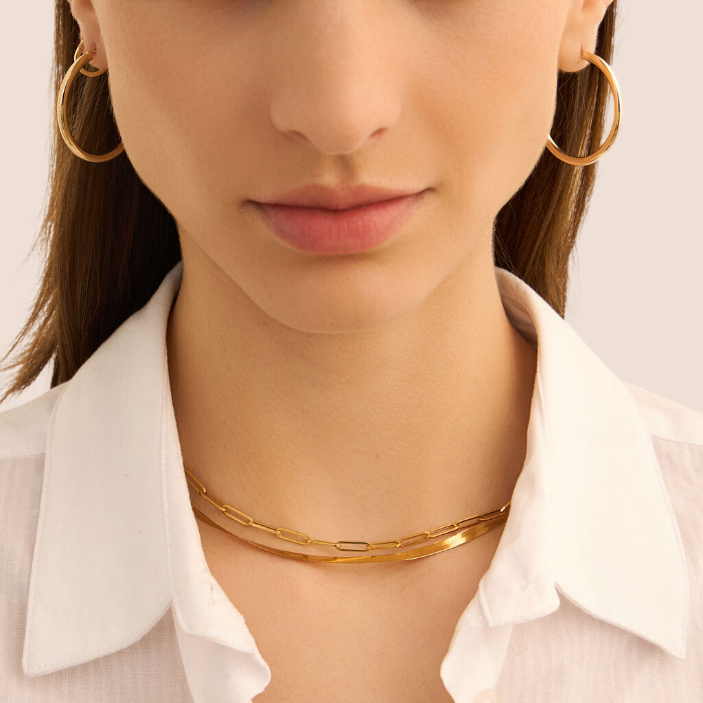 Orecchini A Cerchio Toujours Oro Giallo