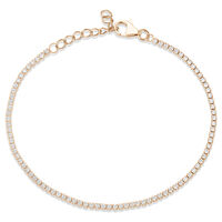Bracciale Tennis Silver Elegance Argento Rosa Cubic Zirconia