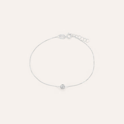 Bracciale Christelle Oro Bianco Cristallo - Bracciali Donna | Stroili