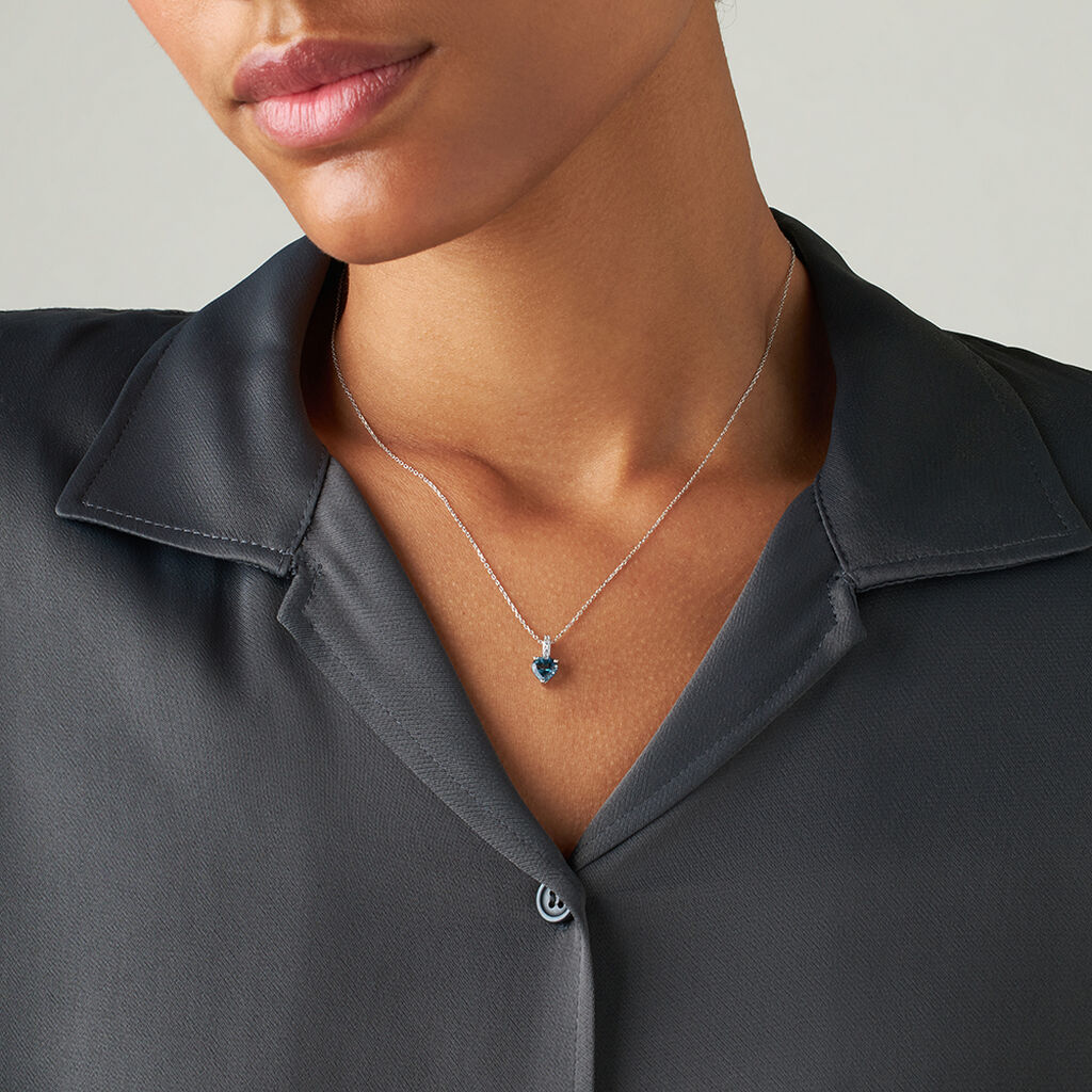 Collana Punto Luce Amélie Oro Bianco Topazio Cubic Zirconia - Collane Punto Luce Donna | Stroili