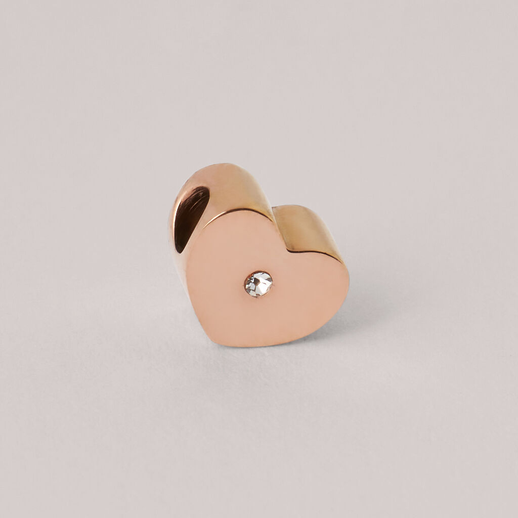 Bead Essential Code Acciaio Rosa Cristallo - Beads Donna | Stroili