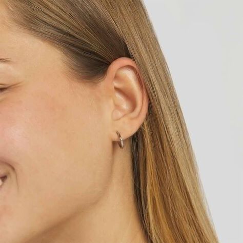 Orecchini A Cerchio Lady Code Acciaio - Orecchini a Cerchio Donna | Stroili