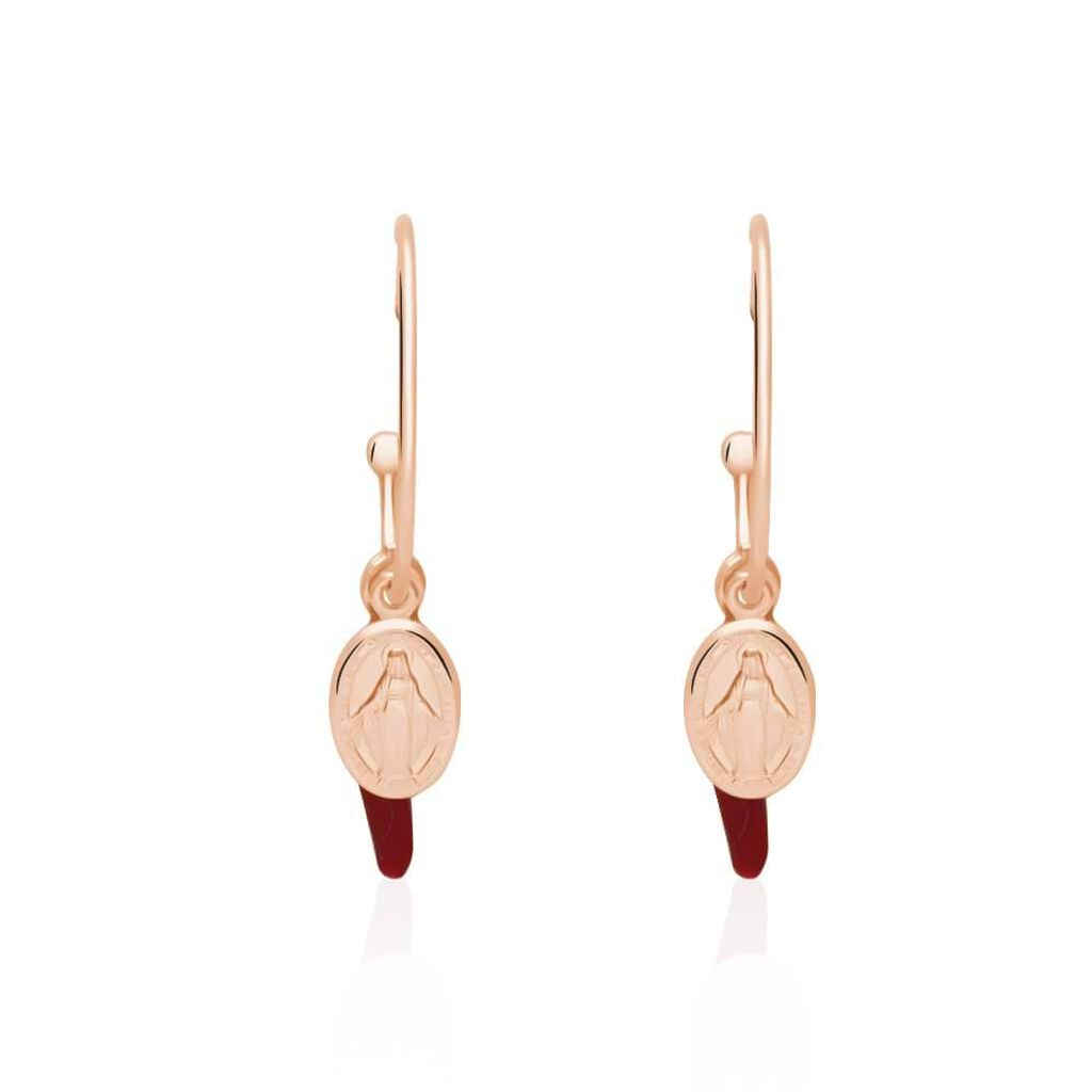 Orecchini A Cerchio Rosario Silver Soul Argento Rosa - Orecchini a Cerchio Donna | Stroili