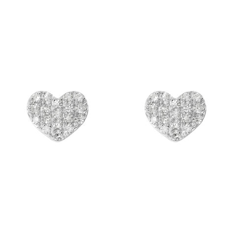 Orecchini Lobo Sophia Oro Bianco Diamante - Orecchini a Lobo Donna | Stroili