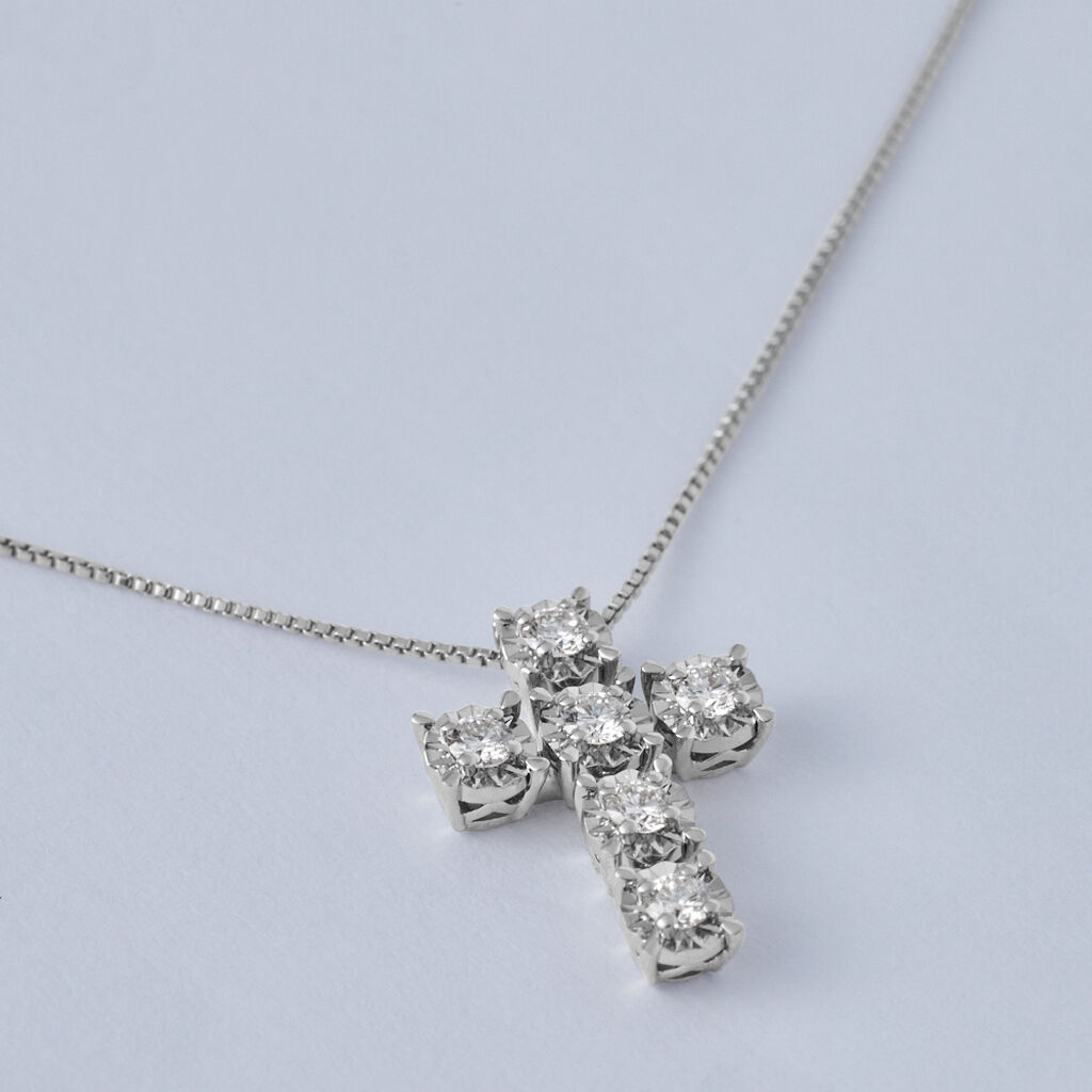Collana Diamotion Oro Bianco Diamante - Collane Donna | Stroili