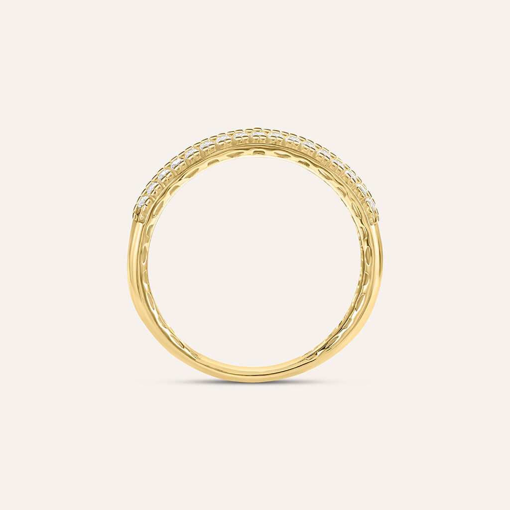 Anello Fascia Claire Oro Giallo Cubic Zirconia - Anelli con Pietre Donna | Stroili