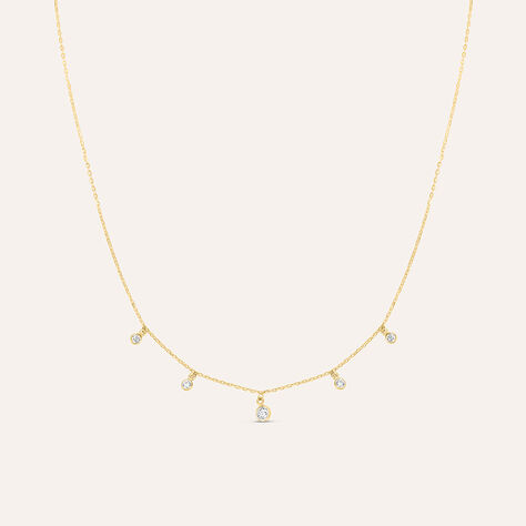 Collana Multi Punto Luce Claire Oro Giallo Cubic Zirconia - Collane Punto Luce Donna | Stroili