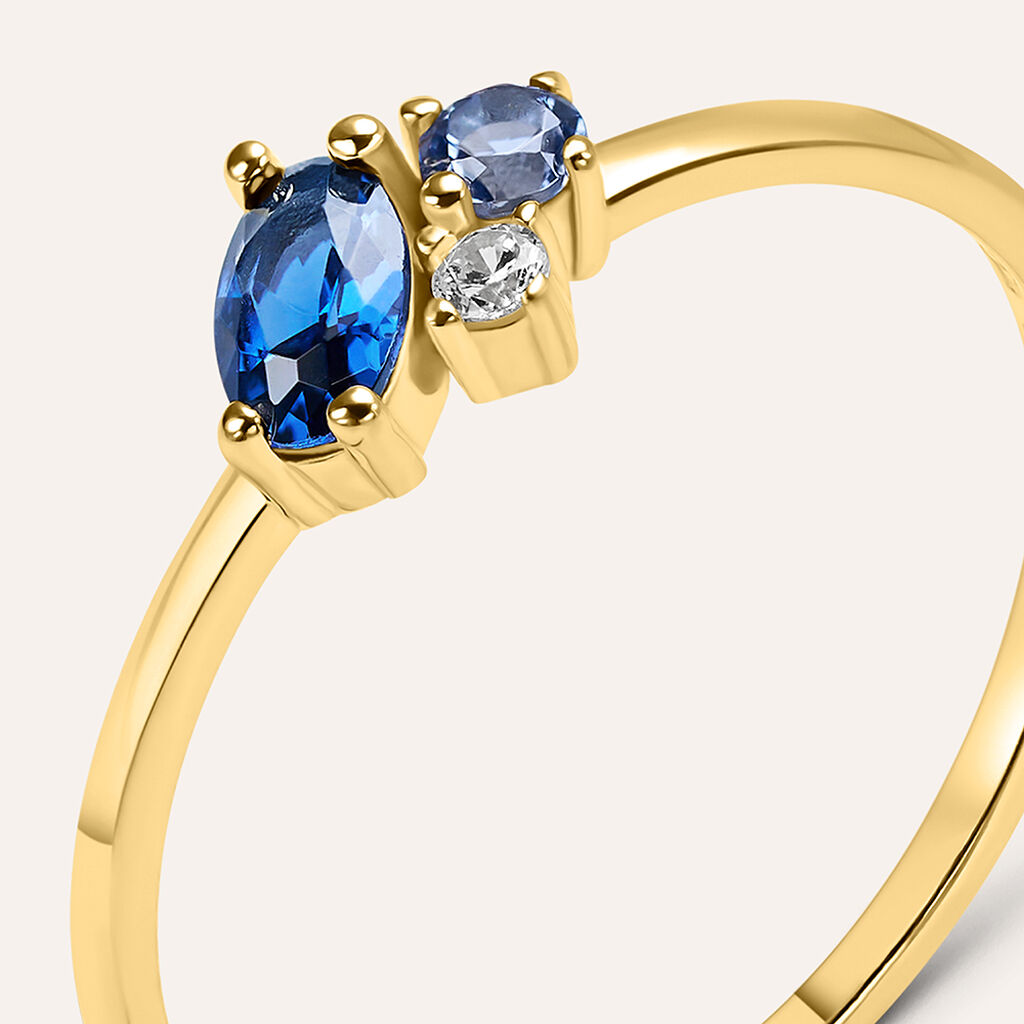 Anello Fantasia Claire Oro Giallo Cubic Zirconia - Anelli con Pietre Donna | Stroili