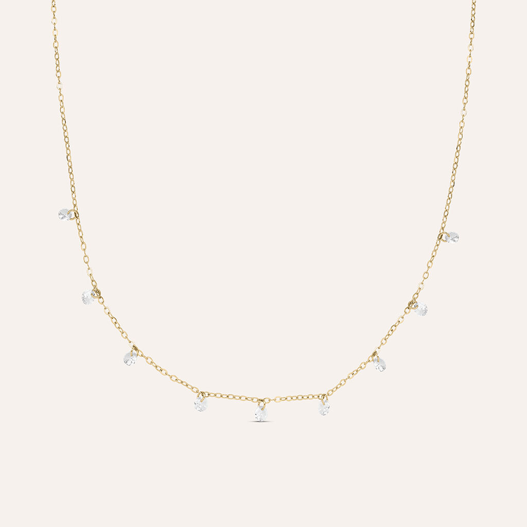 Collana Multi Punto Luce Golden Dream Placcato Oro Giallo Cubic Zirconia