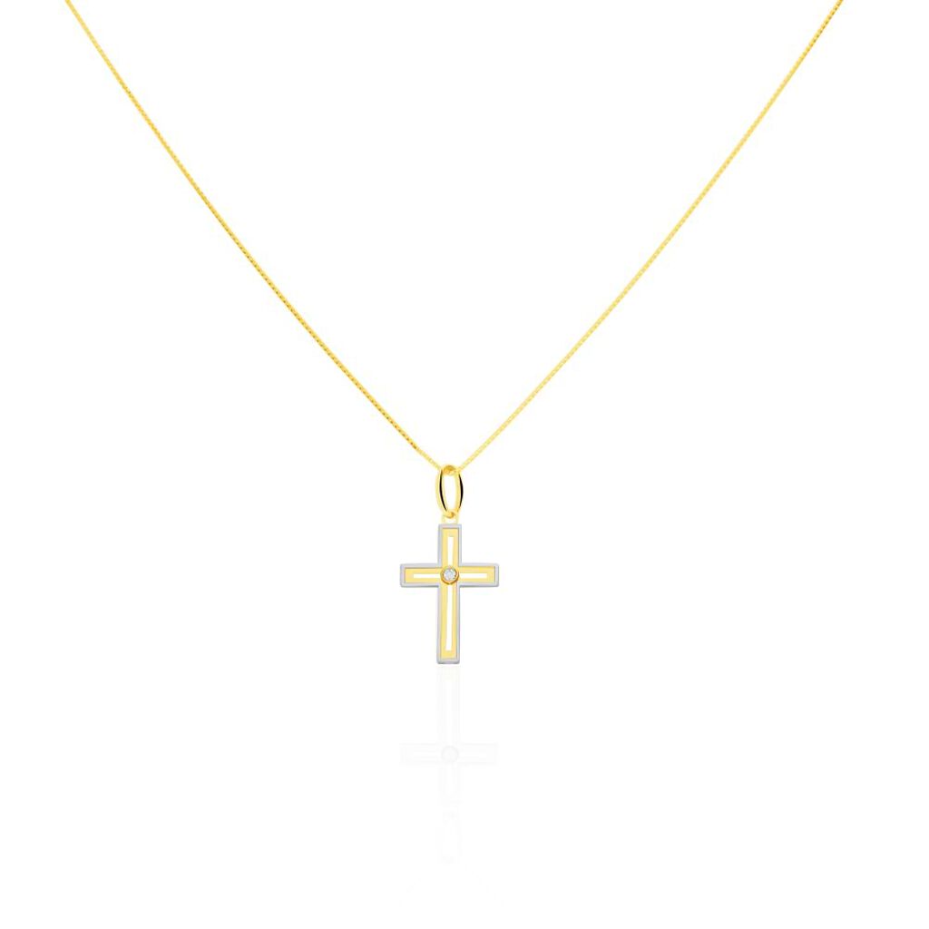 Pendente Holy Oro Bicolore Cubic Zirconia - Ciondoli Donna | Stroili