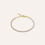 Bracciale Tennis Aura Acciaio Dorato Cubic Zirconia