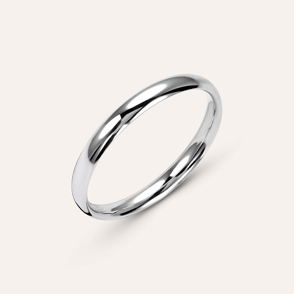 Fede Comoda Leggera 2.5 mm Oro Bianco