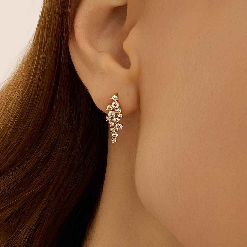 Orecchini Lobo Golden Dream Placcato Oro Giallo Cubic Zirconia - Gioielli Donna | Stroili