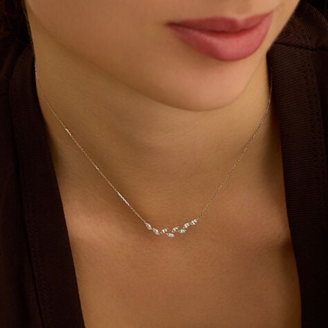Collana Claire Oro Bianco Cubic Zirconia - Collane Donna | Stroili