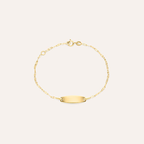 Bracciale Con Targhetta Holy Oro Giallo - Bracciali con Incisione Bambino | Stroili