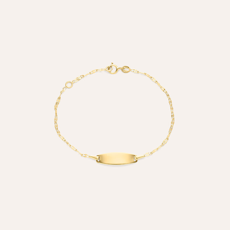 Bracciale Con Targhetta Holy Oro Giallo - Bracciali con Incisione Bambino | Stroili