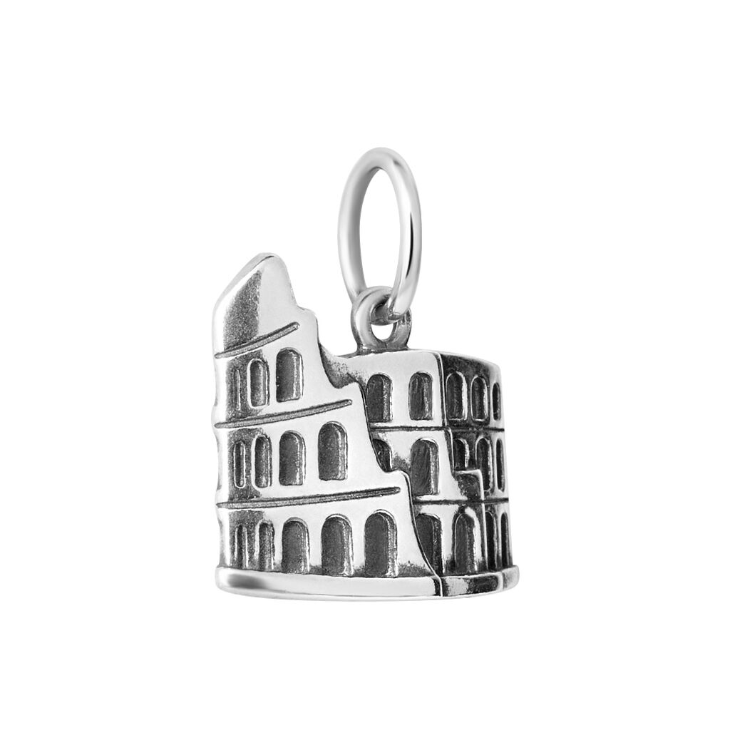Pendente Saluti&Baci Colosseo Love Beats Argento Rodiato - Ciondoli Donna | Stroili