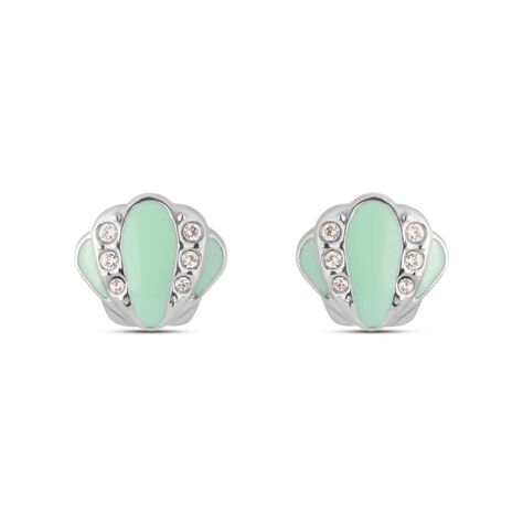 Orecchini a lobo Lady Sweet Acciaio Conchiglia e Cristalli - Orecchini a Lobo Donna | Stroili