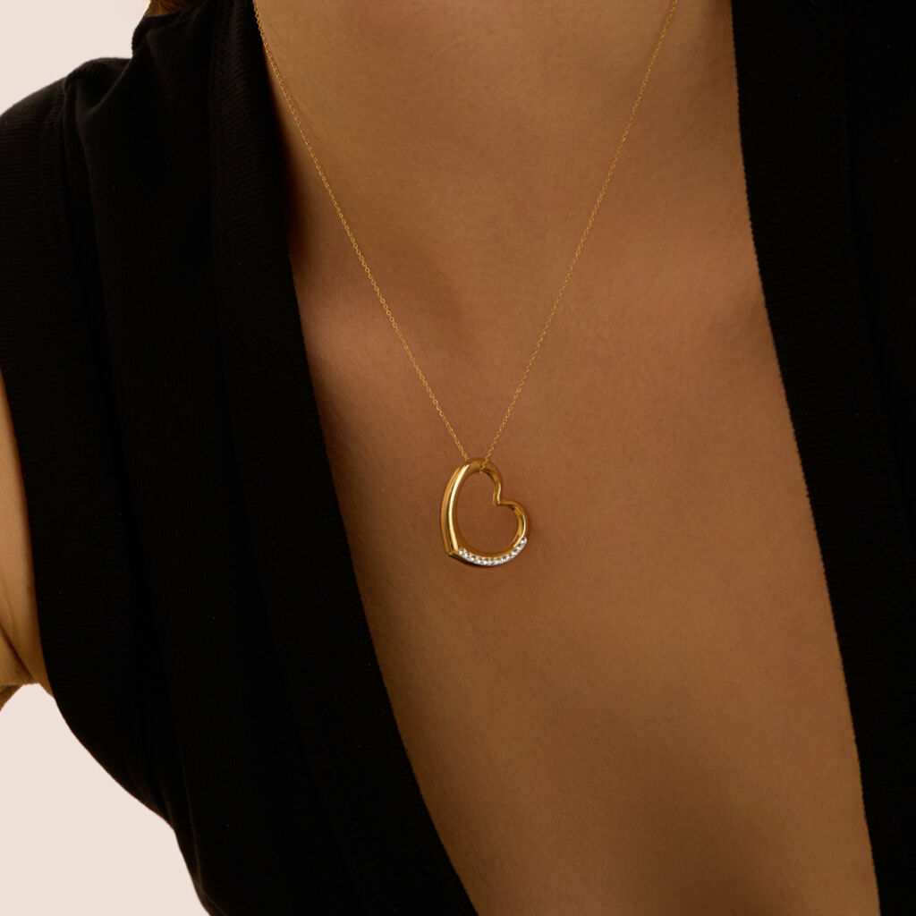 Collana Christelle Oro Giallo Cristallo