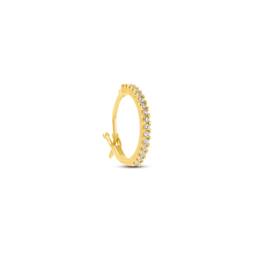 Mono Orecchino A Cerchio Claire Oro Giallo Cubic Zirconia - Mono Orecchino Donna | Stroili