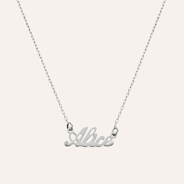 Collana Alice Gold Names Oro Bianco