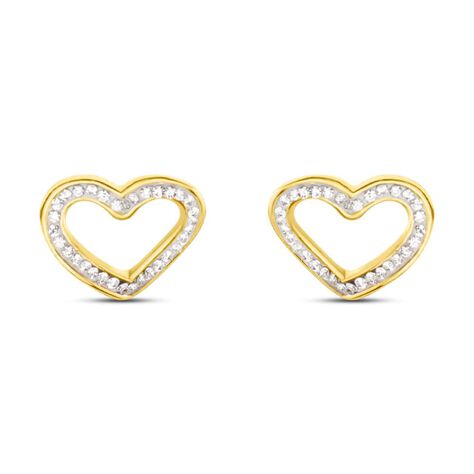 Orecchini Lobo Crystal Gold Oro Giallo Cristallo - Orecchini a Lobo Donna | Stroili