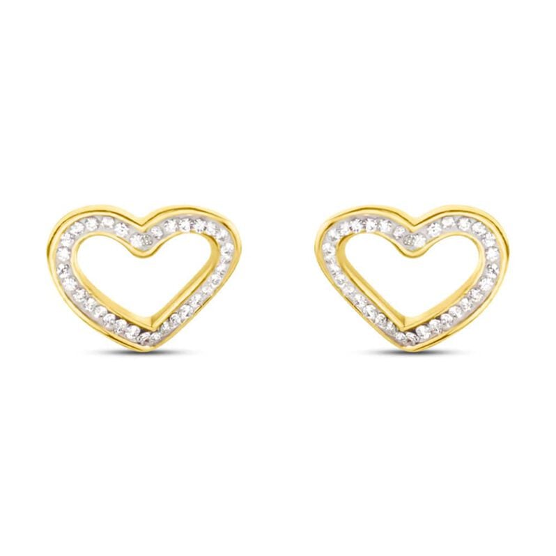Orecchini Lobo Crystal Gold Oro Giallo Cristallo - Orecchini a Lobo Donna | Stroili