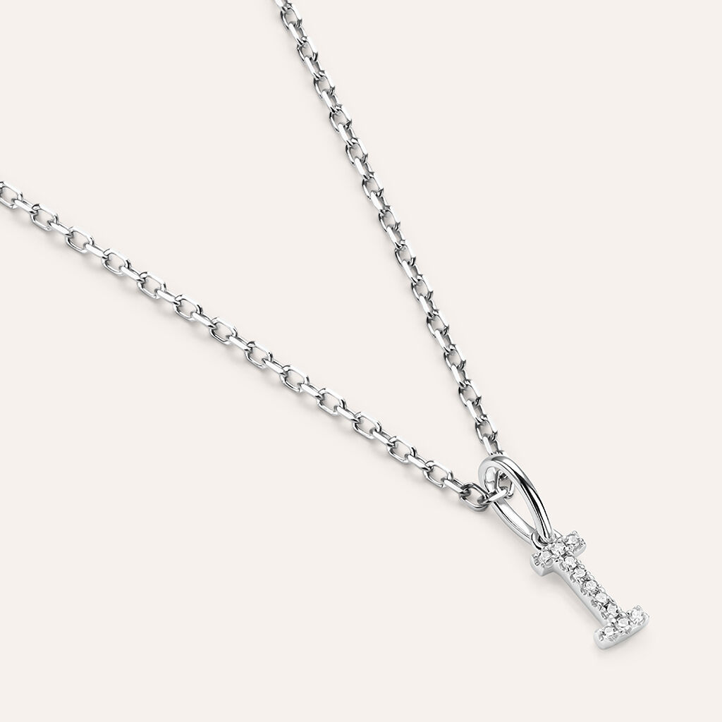 Pendente Sophia Oro Bianco Diamante - Ciondoli Donna | Stroili