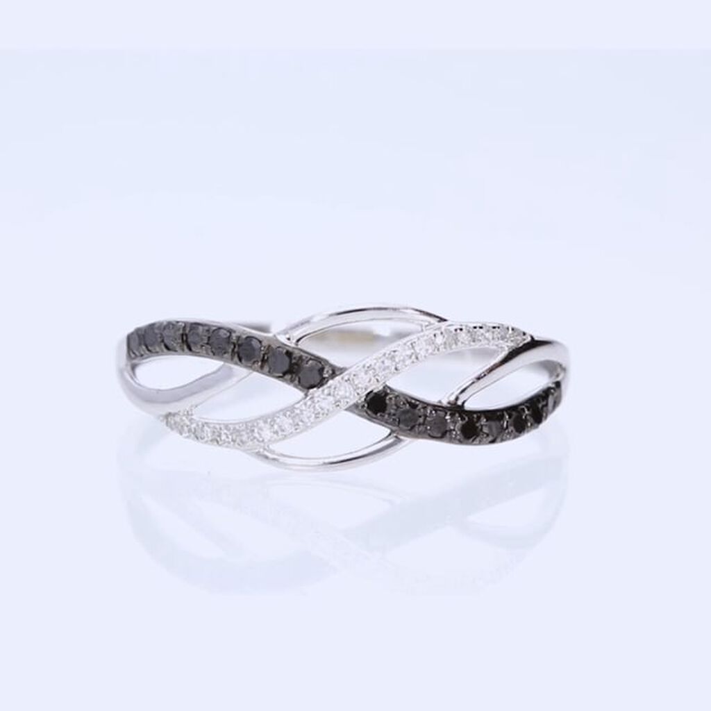 Anello Fascia Sophia Oro Bianco Diamante