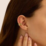 Ear Cuff Radiance Acciaio Dorato Cubic Zirconia