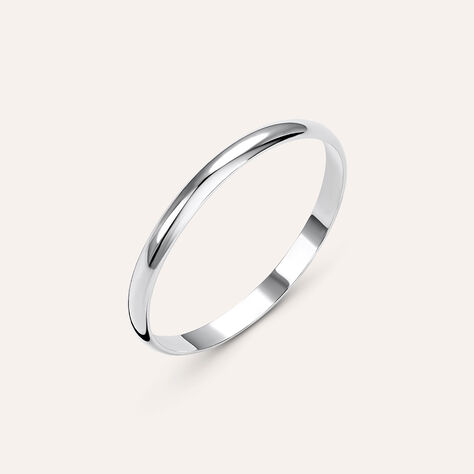 Fede Fermanello 1.95 mm Oro Bianco - Anelli con Incisione Donna | Stroili