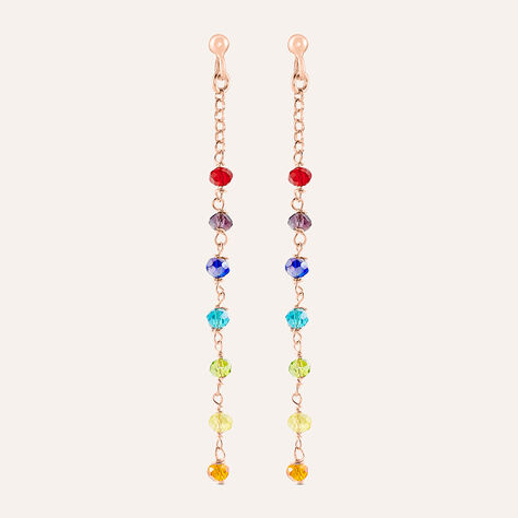 Orecchini Pendenti Silver Soul Argento Rosa Cristallo - Orecchini Pendenti Donna | Stroili