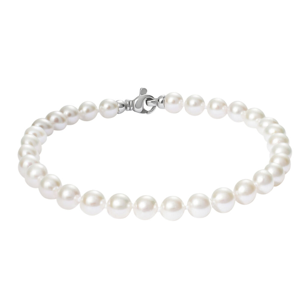 Bracciale Gabrielle Oro Bianco Perla Akoya - Bracciali Donna | Stroili