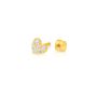 Piercing Orecchio Tragus Helix Conch Ear Shine Oro Giallo Cubic Zirconia