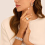Orecchini Lobo Red Carpet Argento Rodiato Cubic Zirconia
